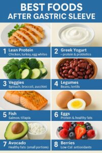 مواد غذایی مناسب بعد از جراحی کوچک کردن معده
