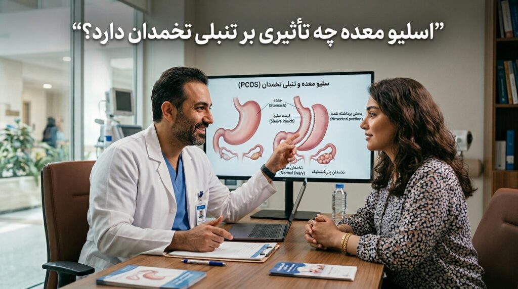 آیا اسلیو معده تنبلی تخمدان را درمان می‌کند؟